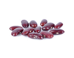 red beans isolated on white background