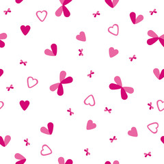 vector seamless background pattern hearts