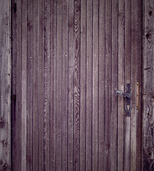 Old wooden door close-up