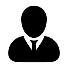 User Icon Vector Male Person Symbol Profile Avatar Sign in Flat Color Glyph Pictogram illustration