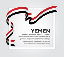 Yemen flag background