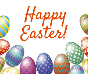 Happy Easter greeting card