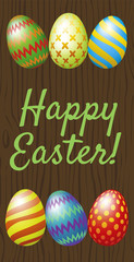 Happy Easter greeting card