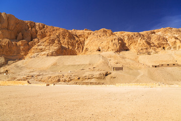 Complex of mortuary temples of Deir el-Bahari near Luxor, Egypt