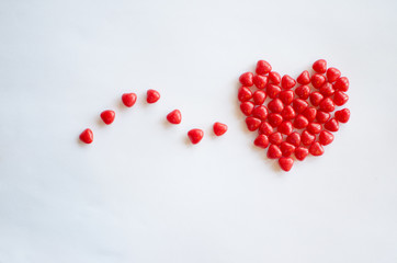 red valentine's day heart background to boost sales for your business