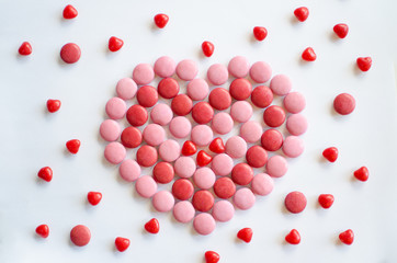 pink and red valentine's day heart background to boost sales for your business