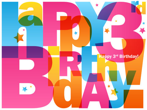 HAPPY 3rd BIRTHDAY Card