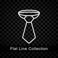 necktie icon on checkered background