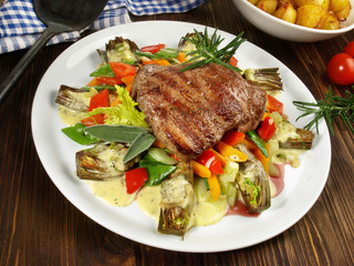 Chateaubriant auf Gemüse