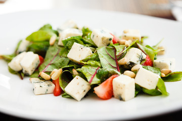 Salad with strawberry