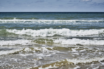 Wellen Meer GIscht Sand