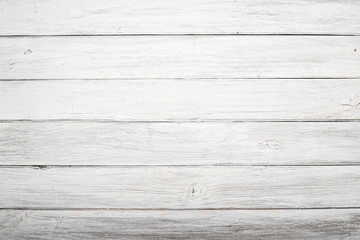 Naklejka premium white wood plank texture background