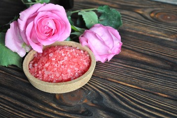 Różana sól kąpielowa