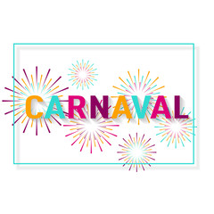 Fireworks and celebration background, winner, victory poster, banner. Creative poster for carnival celebrations
