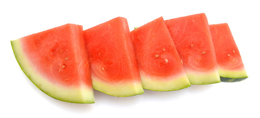 watermelon slices isolated on white background