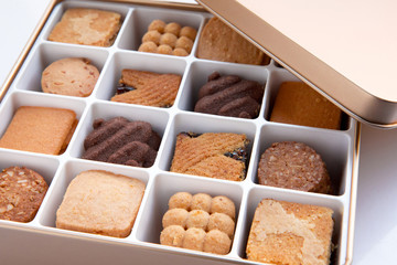 Merry gift box, fine gold biscuits gift box,