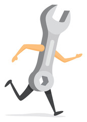 Wrench running fast on emergency