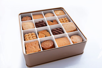 Merry gift box, fine gold biscuits gift box,