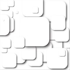 White blank layers on white