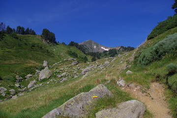 Fototapeta na wymiar Paysage de montagne en Capcir dans les Pyrénées Orientales