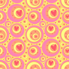 Fototapeta premium Seamless Valentine background