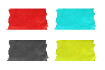 pieces of torn paper texture background, copy space.