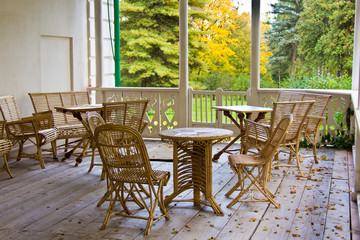 Terrace in the estate of Leo Tolstoy