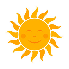Smiling sun icon