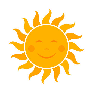 Smiling sun icon