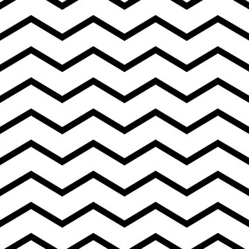 Memphis style chevron zigzag seamless pattern.