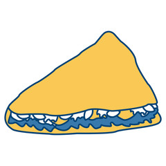 Taco mexican food icon vector illustration graphic design