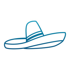 Mexican hat isolated icon vector illustration graphic design