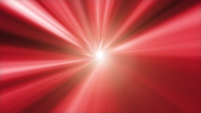 Abstract red colored high speet tunnel travel animation background.