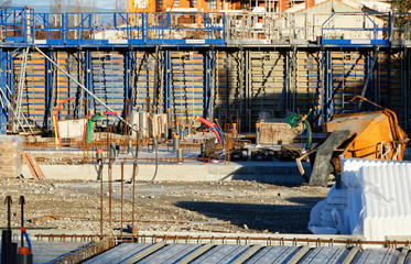 Travaux de construction immeuble