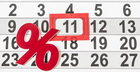 sign, percent symbol discount