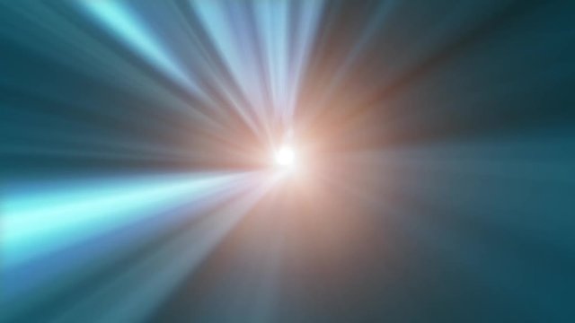 Abstract blue colored high speet tunnel travel animation background.