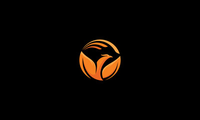 phoenix, bird, fire, fly, emblem symbol icon vector logo, sun - 190107033