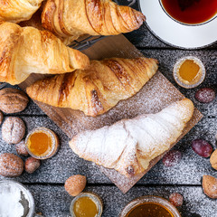 Home Made Croissant with jam