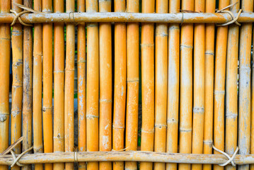bamboo fence on old tone for background texture