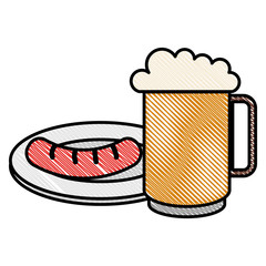 jar beer fresh and sausage