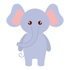 cute and tender elephant character