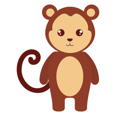 cute and tender monkey character