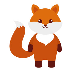 cute and tender fox character