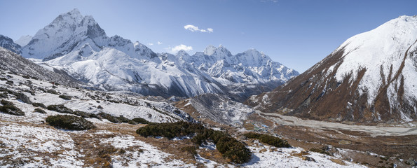 Ama Dablam peak or summit and Everest base camp trek