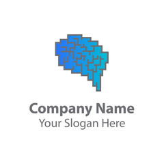 Brain logo design, learning and design icons