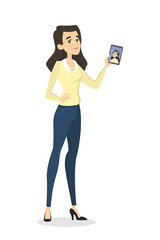 Facial recognition illustration.