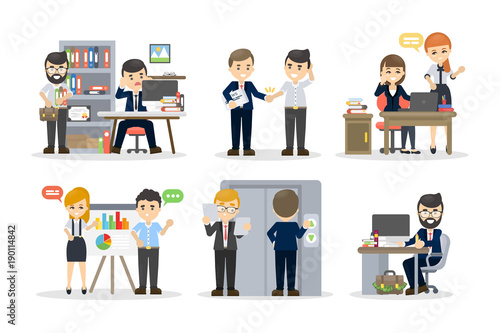 "People at office." Stock image and royalty-free vector files on