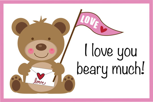 I Love You Beary Much Valentine