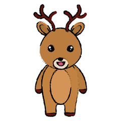 cute and tender reindeer character