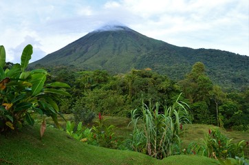The perfect cone of the Arenal Volcano,  La Fortuna,Costa Rica